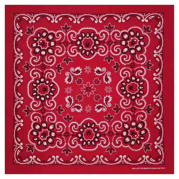 55X55cm Small Pure Cotton Vintage Printed Square Scarf Casual Decorative Neck Scarf Hip-Hop Street Dance Cycling Headscarf Face Scarf
