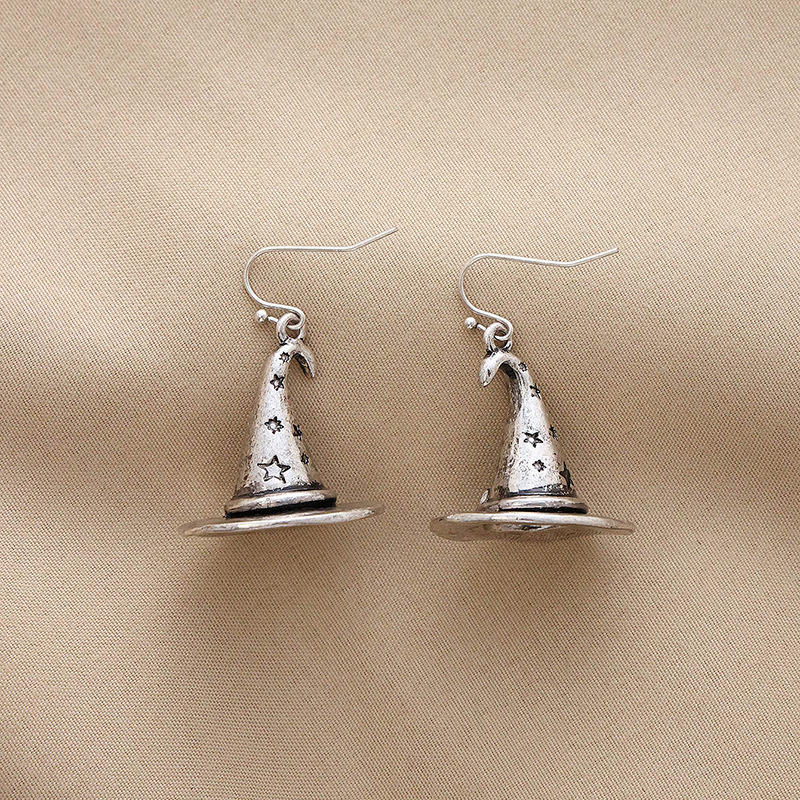 European and American jewelry magic hat retro earrings