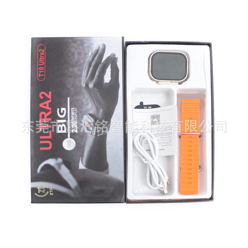 t10ultra2 Smart Watch Huaqiang North s9 Smart Island ultra 2 Black Technology Touch Screen Men's Watch