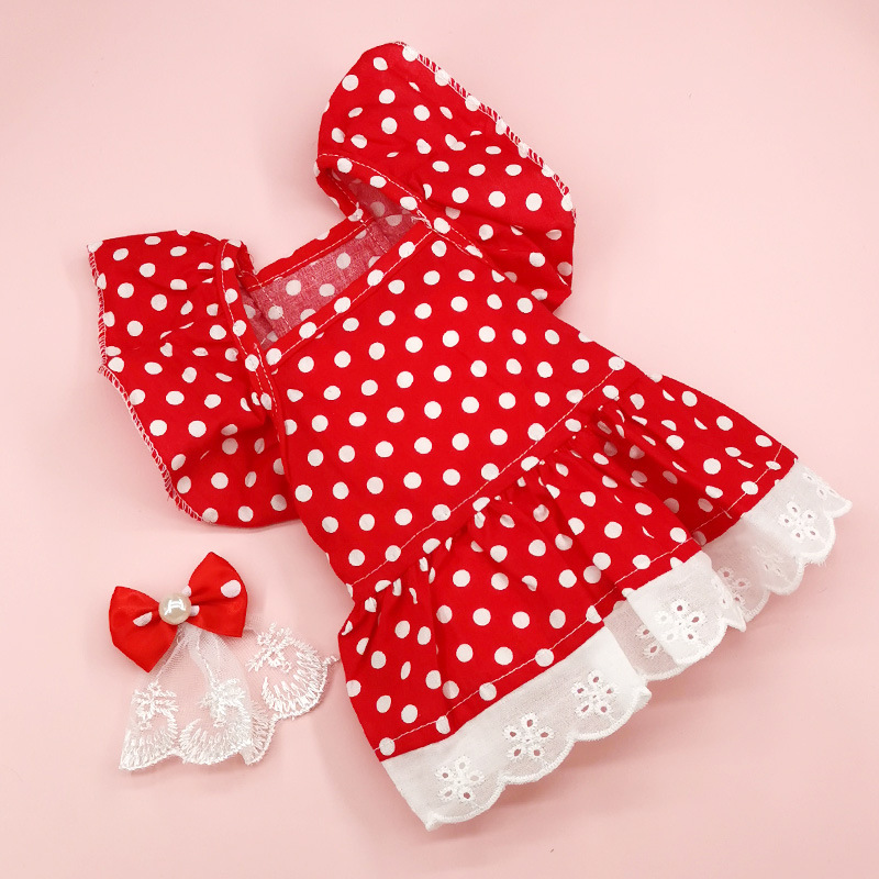 Sweet Cotton Round Dots Pet Clothing display picture 5