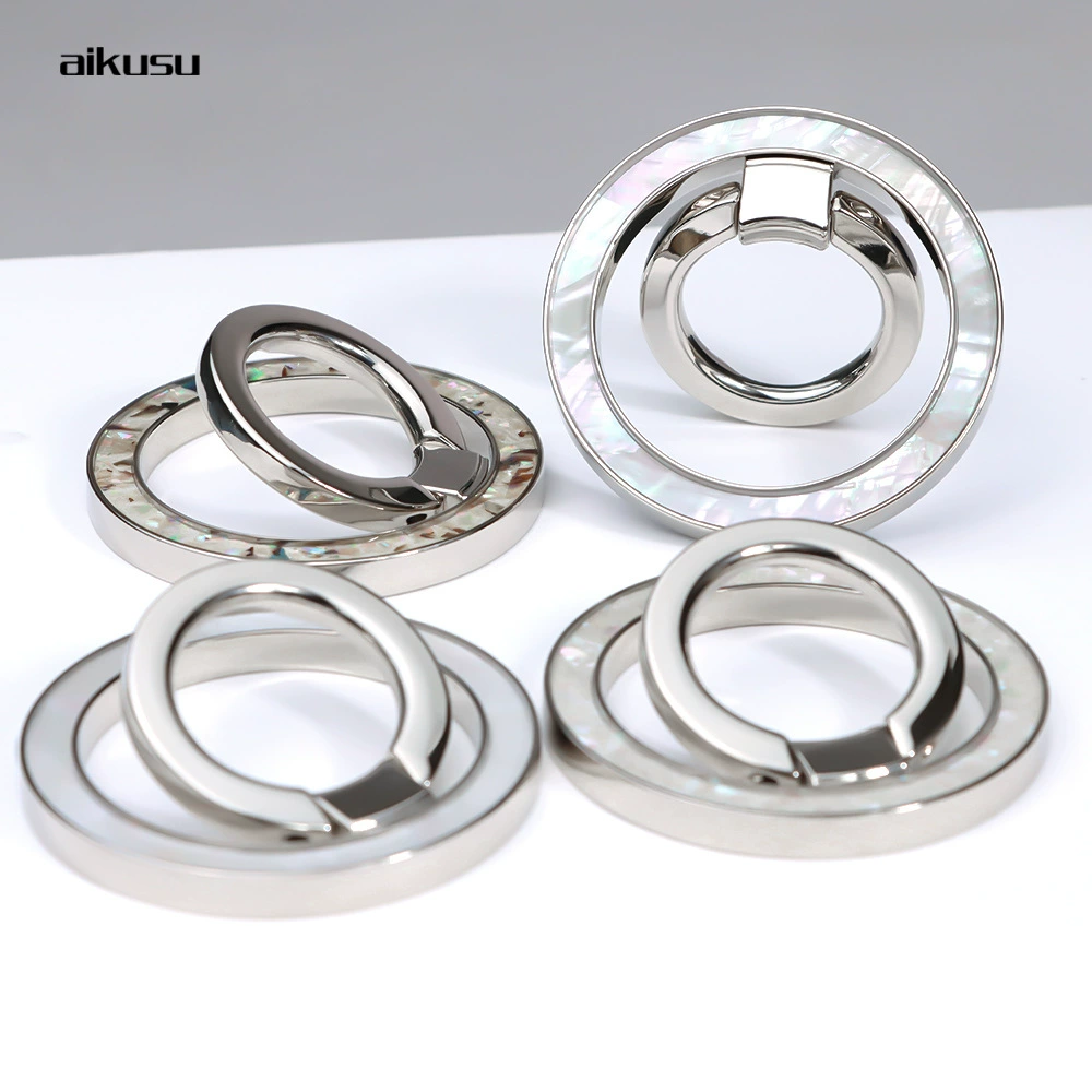 New Fritillaria Magnetic Smedie Desktop Folding Magnetic Suffering Mobile Metal Ring Branch Factory Direct Sales
