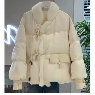 FL223063 winter new style explosion cotton-padded jacket small winter cotton-padded jacket new Chinese style white cotton-padded jacket coat women