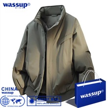 wassup保暖面包服棉衣男秋冬季巨好看的工装外套宽松潮牌棉服男士