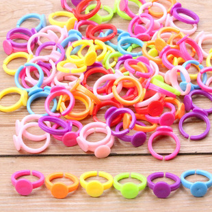 �ֹ�DIY��ָ��� ��ͯ��ɫ���Ͻ�ָ�пɐ۽�ָȦ�S��ֱ�N�Ʒ���