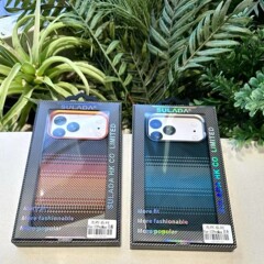 适用苹果16promax撞色编织纹手机壳iPhone17日落月升磨砂磁吸硬壳