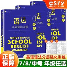 蓝皮英语系列七八九年级中考英语语法分层强化训练提优专项书大全