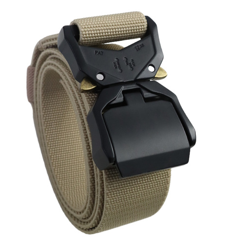 Wholesale Men's Cobra Tactical Belt 3.8cm New Double Quick Release Aluminum Buckle Nylon Belt