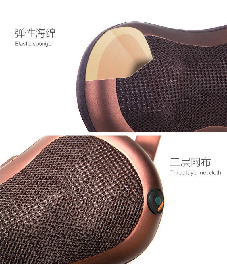 Cervical Massager Electric Massage Pillow Back Waist Neck Shoulder Kneading