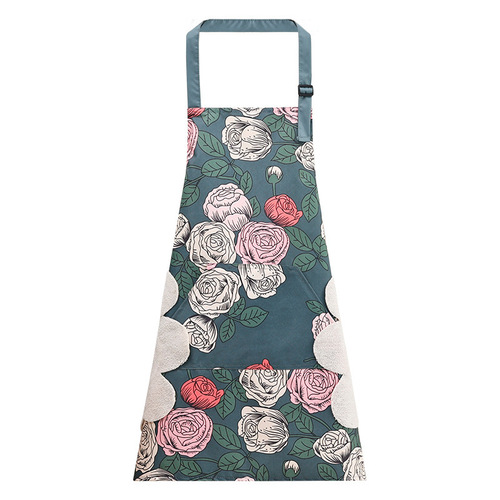 New apron waterproof and oil-proof film that does not fall off, household kitchen adjustable wear-resistant, dirt-resistant, thickened waist