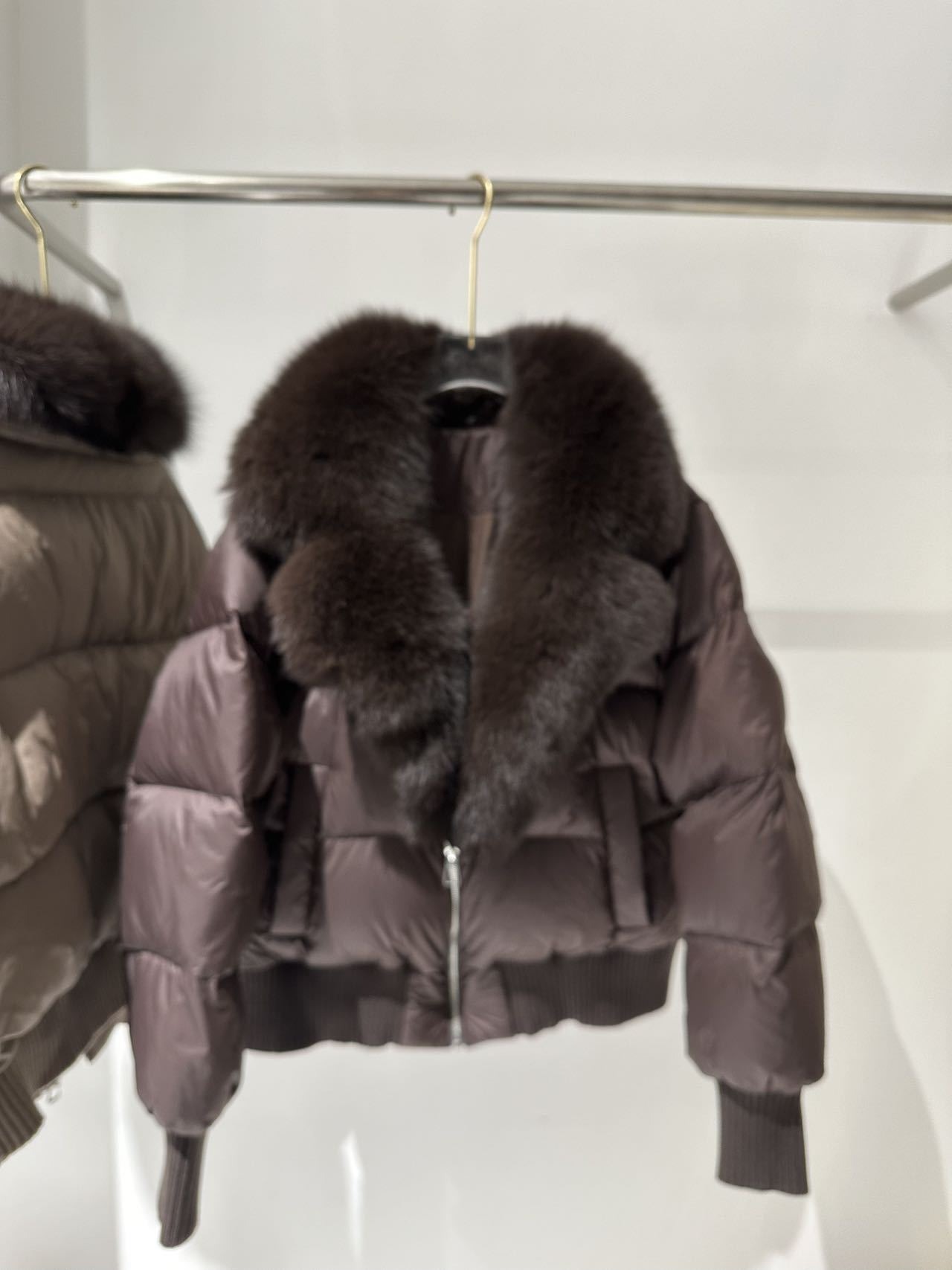 Winter fashionable velvet down jacket