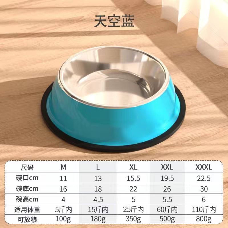 Tazón para perros Tazón para gatos Tazón de agua para perros grandes pequeños de acero inoxidable Tazón de agua para perros Tazón de comida para mascotas Tazón de comida para perros Tazón de comida para perros
