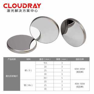 6E3X Molybdenum Reflective Lens 20/25/30Mm/Co2 Laser Engraving Machine Carbon Dioxide Laser Cutting Machine Reflective