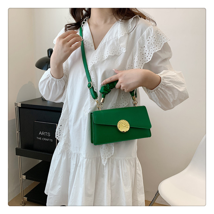 262g Weight Magnetic Buckle Closure Type Single Shoulder Strap Strap Type Crossbody Bag Bags Type Casual, Holiday Occasion Pu Leather Material Solid Color Pattern All Seasons Season Women's Gender Streetwear Style Square Shape Medium Size Women's Medium Pu Leather Solid Color Streetwear Square Magnetic Buckle Crossbody Bag 17