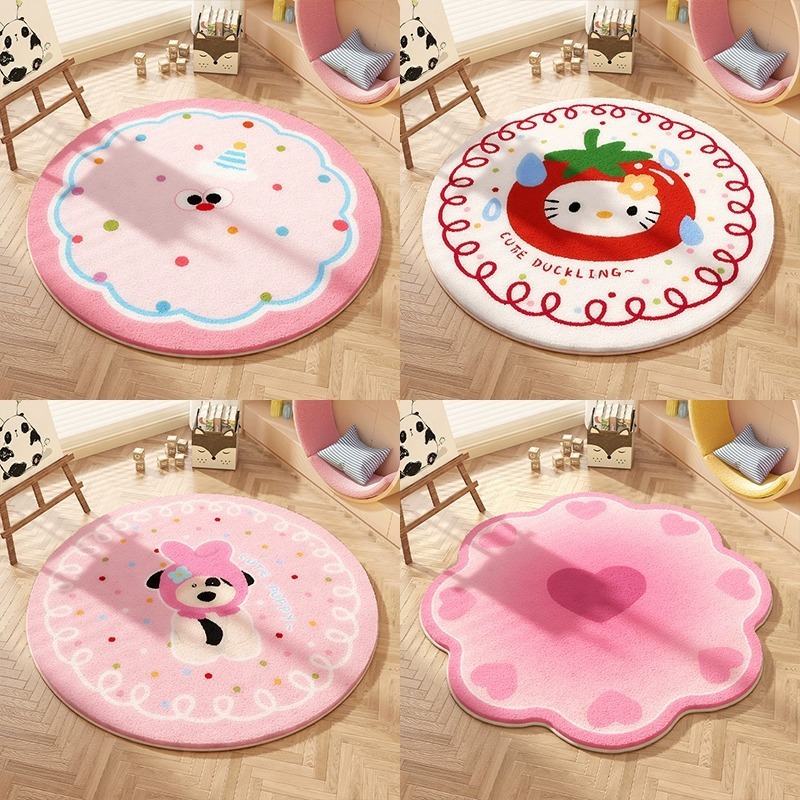 Ins風はカシミヤの客間じゅうたんの高級な雰囲気感に似せて、寝室の足を厚くしてリビングの滑り止めのお茶の毛布を敷いた|undefined
