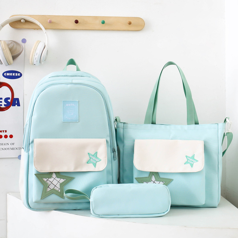 Mochila de estudiante de secundaria para mujer 2025 nuevo estilo ins versión coreana de alta apariencia y gran capacidad para estudiantes de secundaria estilo universitario mochila