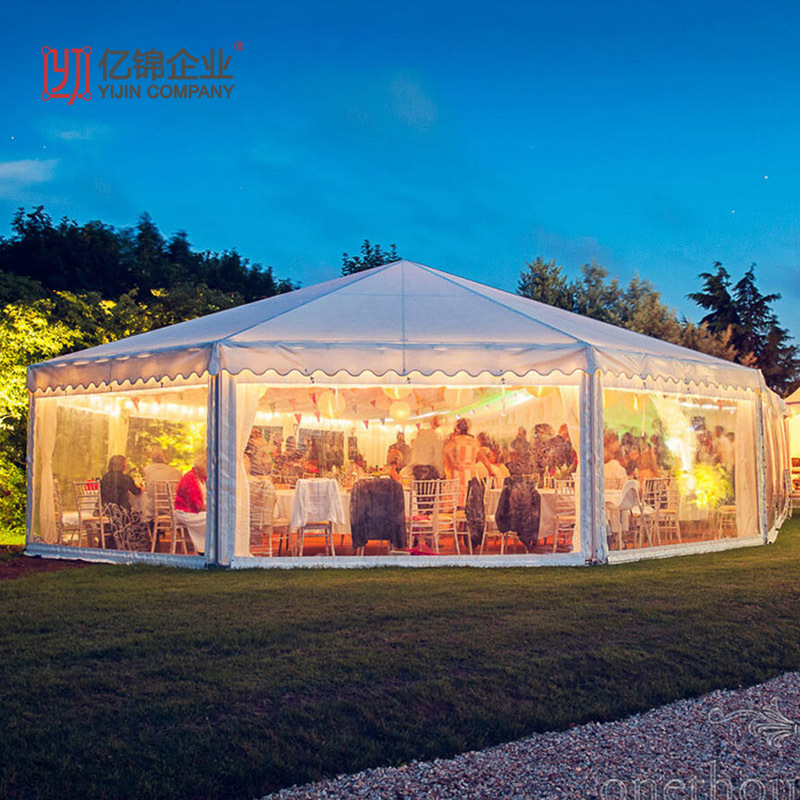 六角型尖顶篷房 户外活动聚会派对欧式锥顶帐篷 铝合金活动篷房