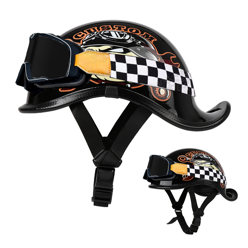 국경 간 승마 헬멧 남성과 여성의 사계절 경량 테일 헬멧 오토바이 통기성 헬멧 통기성 헬멧