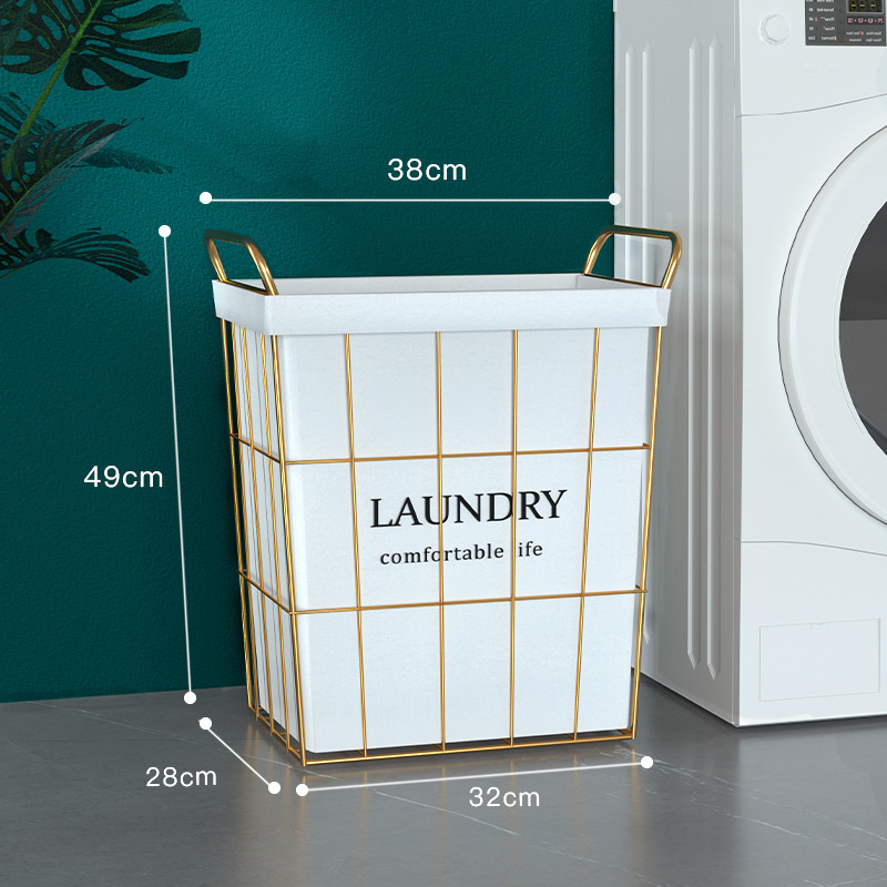 Cesta de lavandería hogar ropa sucia cesta de almacenamiento ins Wind Net almacenamiento rojo Lou cesta de lavandería cubo ropa sucia cesta al por mayor