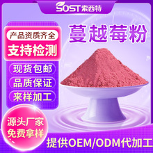 食品级水溶蔓越莓粉末  蔓越莓果汁粉 固体饮料 冻干蔓越莓粉