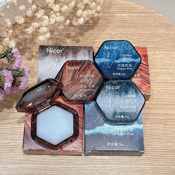 Men's and Women's Solid Fragrance Sparkment Little Red Book recommend Solid Lasting Fragrance Wood Cross-border Portable