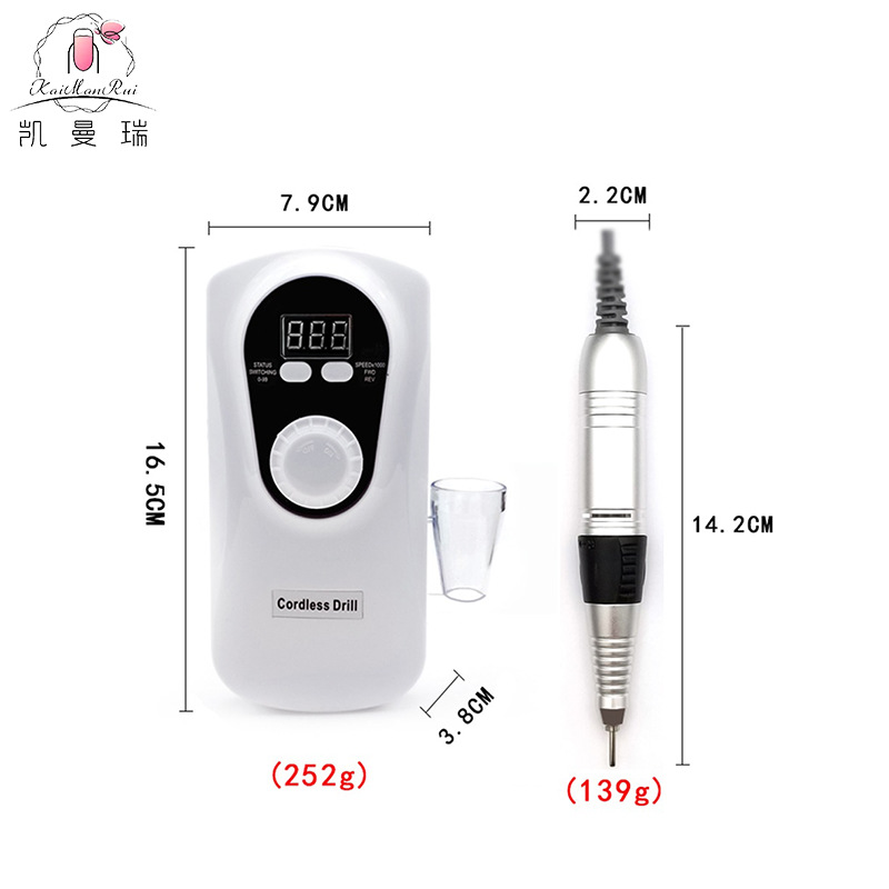 Nueva lijadora de uñas, almacenamiento de energía, mini lijadora de uñas eléctrica, removedor de uñas portátil, rectificador de uñas transfronterizo