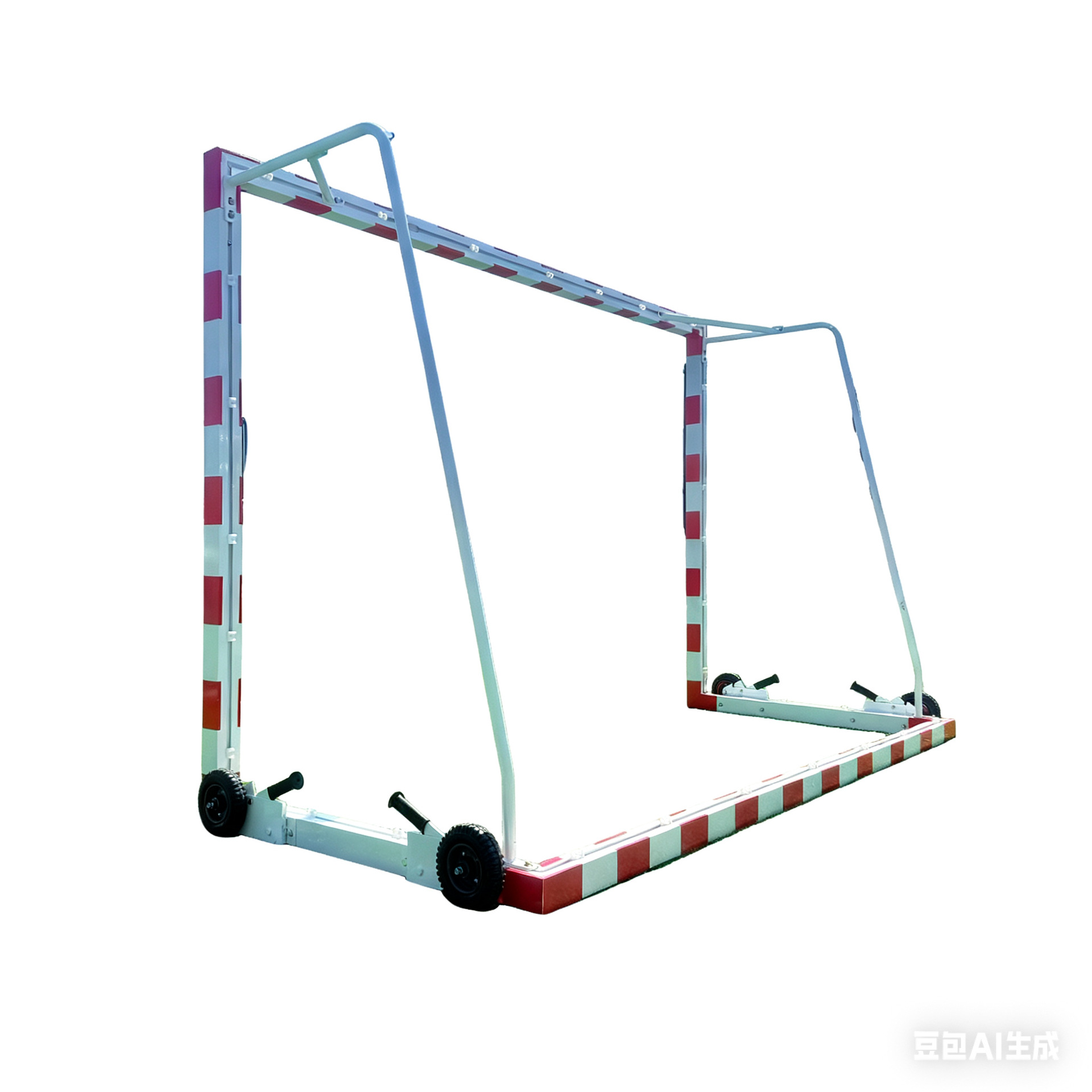 Porta de mano móvil con ruedas 3 × 2m aleación de aluminio de acero inoxidable galvanizado tubo de entrenamiento de competencia al aire libre red de gol