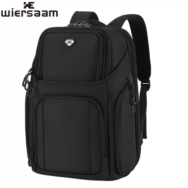 New Lightweight Men's Backpack with Expanded Capacity, Business Large-Capacity Short-Distance Travel Backpack, Password Lock, Anti-Theft Computer Bag