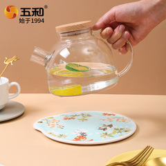 Five and Nordic Creative Insulated Hot Pot Mat Home Anti-Scald Sandpot Mat Large INSPIN Wind Anti-Slip Kitchen Table Mat Cup Mat