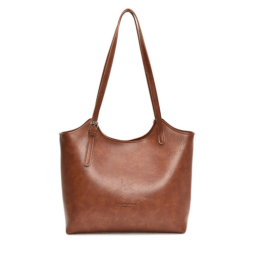 Retro Office Commute Shoulder Bag, Lightweight Luxury, Large Capacity, Unique Design Fashion Crossbody Bag