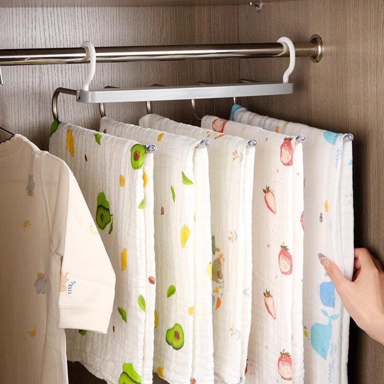 Baby Bath Towel Storage Artifact Baby Special Blanket Foldableing Clothes Hanger Kidsren's Wheat Mr Multifunctional Household Clothes Hanger