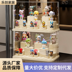 手作りディスプレイラック収納透明コレクションキャビネット防塵デスクトップ収納ボックスおもちゃビルディングブロックバブルマートディスプレイボックス