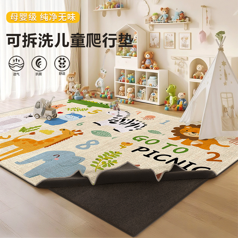 Dropshipping 아기 크롤링 매트, 두꺼운 아기 크롤링 매트, 가정용 무독성, 무취, 전체 곰팡이 방지 어린이 바닥 매트