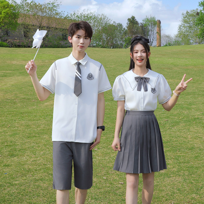 Chorus Performance Uniforms, Class Uniforms, Summer College-Style Uniforms for Elementary, Middle, and High School Students, Graduation Season Sports Uniforms Set
