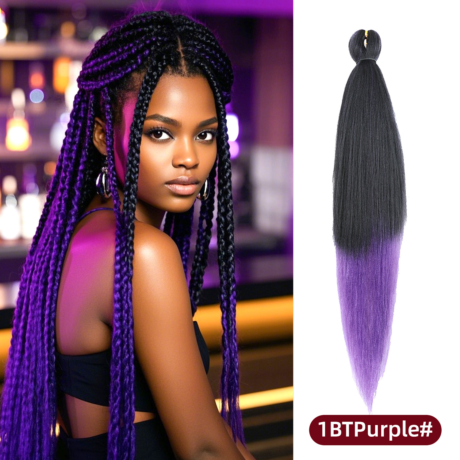 Pelucas de trenzas grandes EZ para actuaciones, populares en línea, trenzas versátiles para mujeres africanas, rastas de fibra sintética de colores al por mayor, muy vendidas en África.