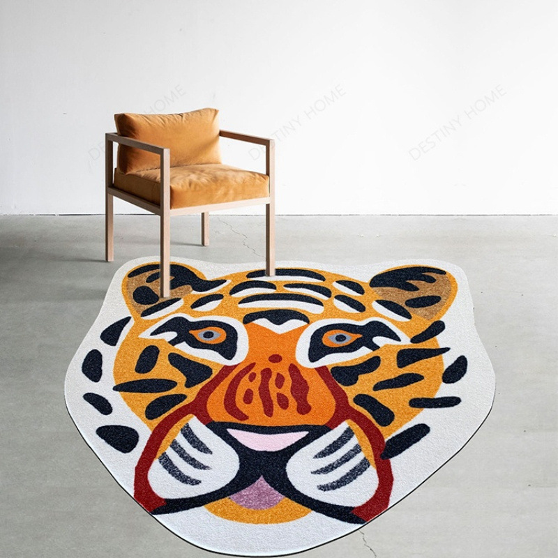 Cross-border American-style bow imitation cashmere plush home mat soft absorbent easy to take care of bedroom bedside mat