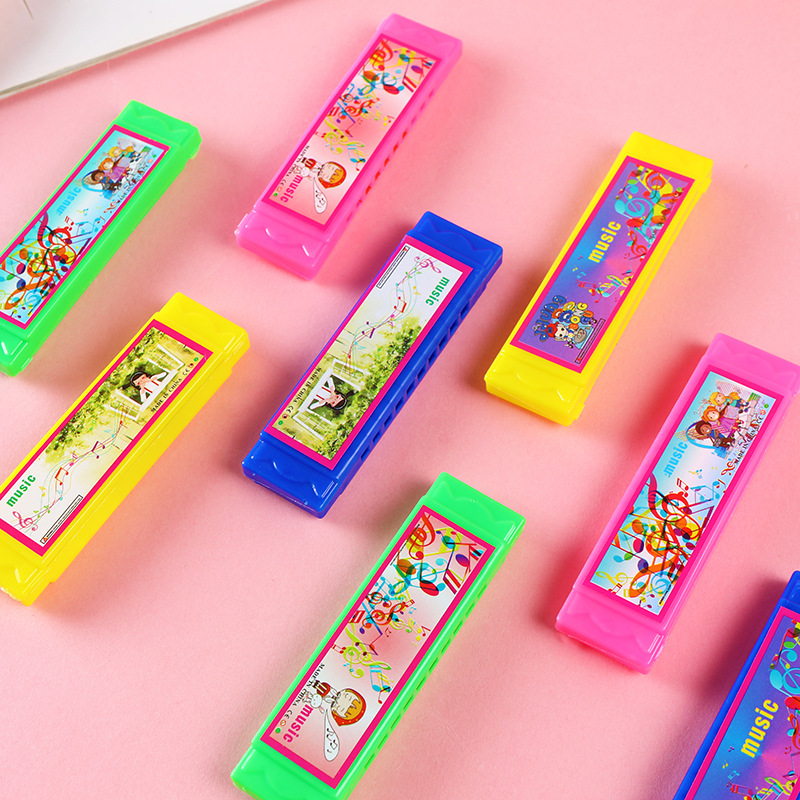 Juguetes para niños armónica colorida jardín de infantes estudiantes primarios instrumentos de soplo música mini armónica regalos