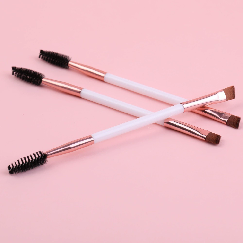 Makeup Brush Set, 11-Piece Multi-Tool Kit, aluminum ferrule, assorted eye & lip tips