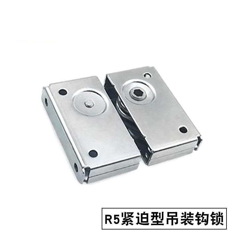 伸缩迫紧重型锁扣R5钩锁户外显示屏偏心圆高拉力连接边锁吊装搭扣