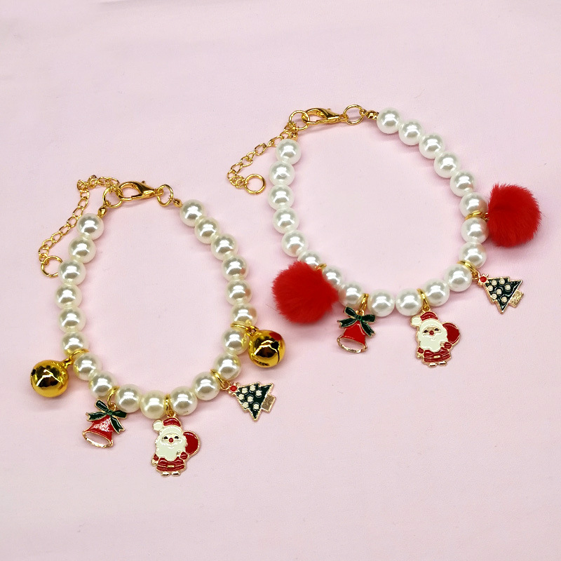 choker pearl with bow