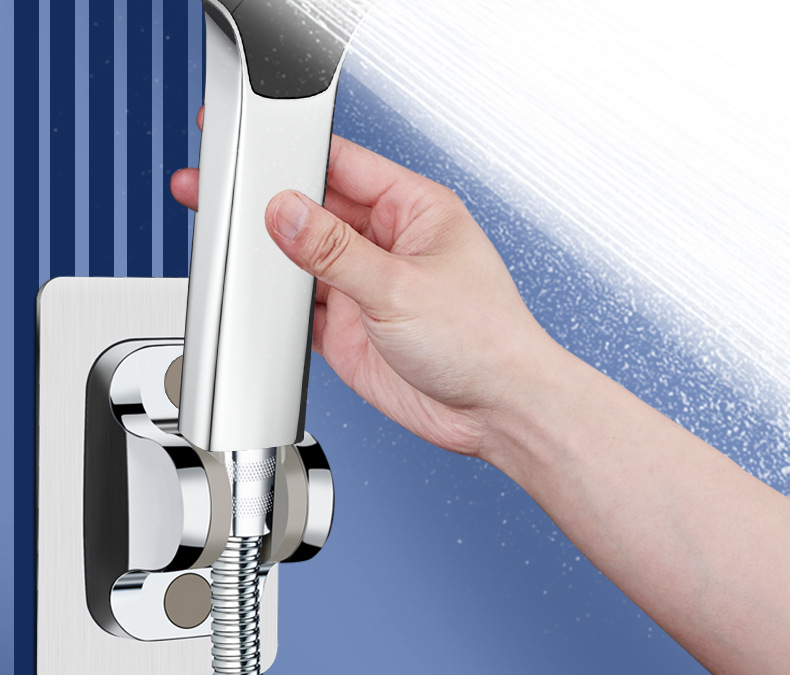 Description Picture 3 of itemNew Square 3 Modes Big Panel Shower Head Adjustable High Pressure Water Saving Shower Mixer Nozzles Faucet Bathroom Accessories