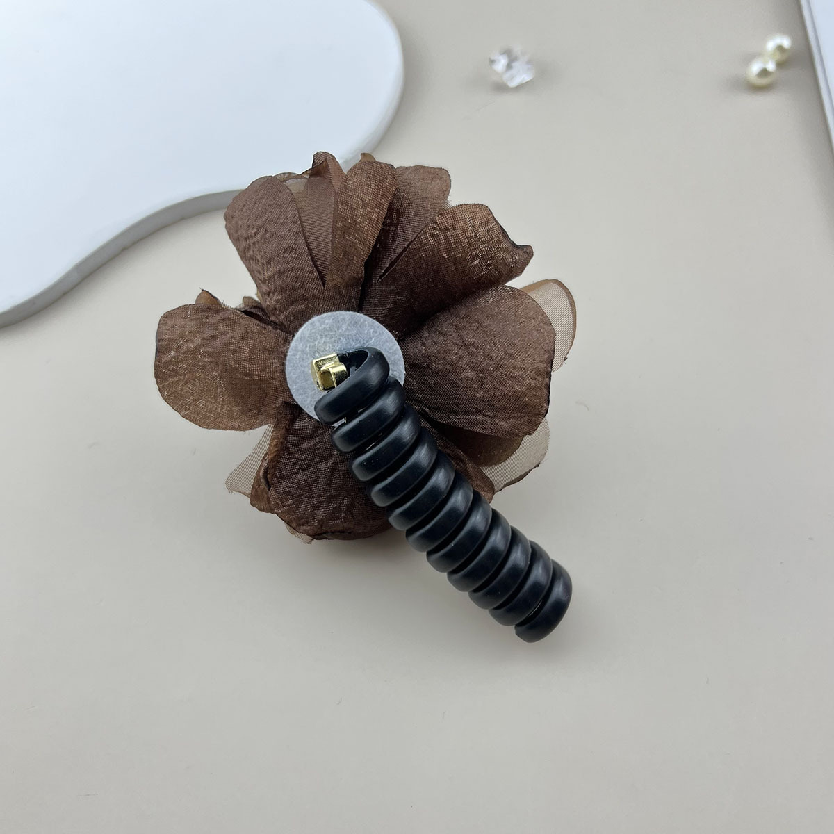 Women's Sweet Simple Style Flower Plastic Cloth Hair Tie display picture 8