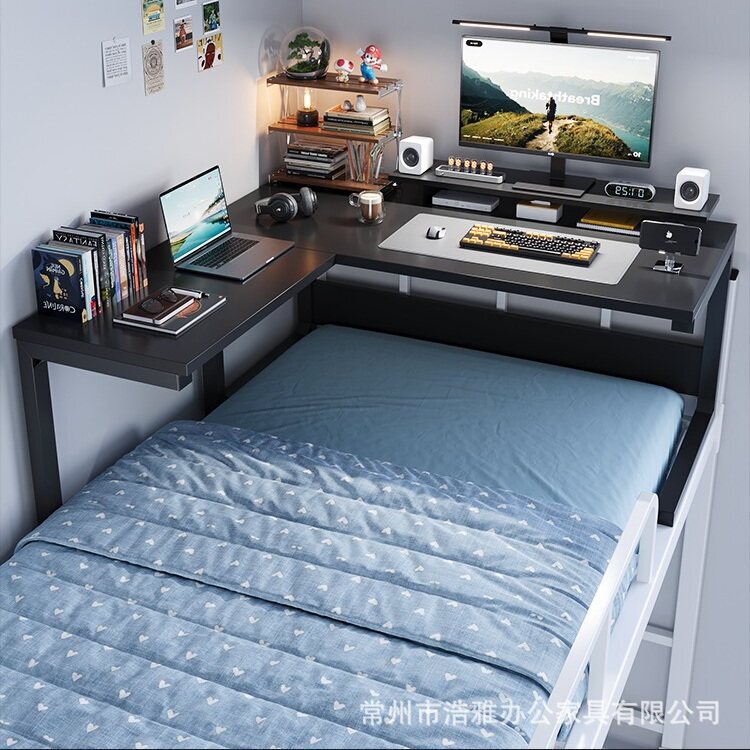 Corner desk for college students, bunk bed desk, L-shaped corner desk, laptop desk, gaming desk, study desk