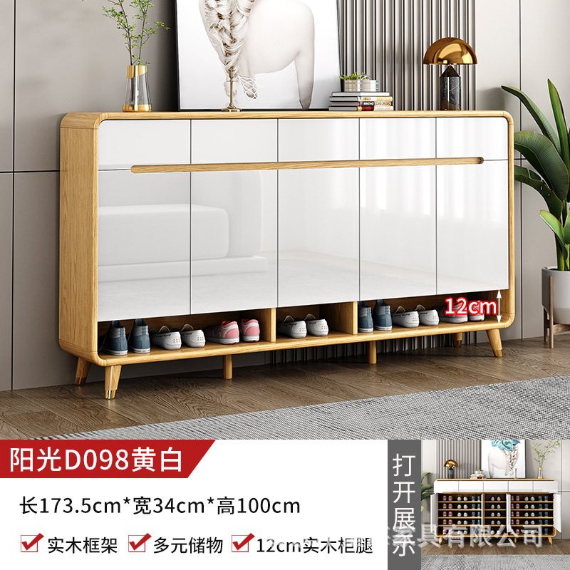 中国式の靴棚の入り口の玄関棚の家庭用の入り口の靴の台所の高級な客間の収納の一体棚のロッカー