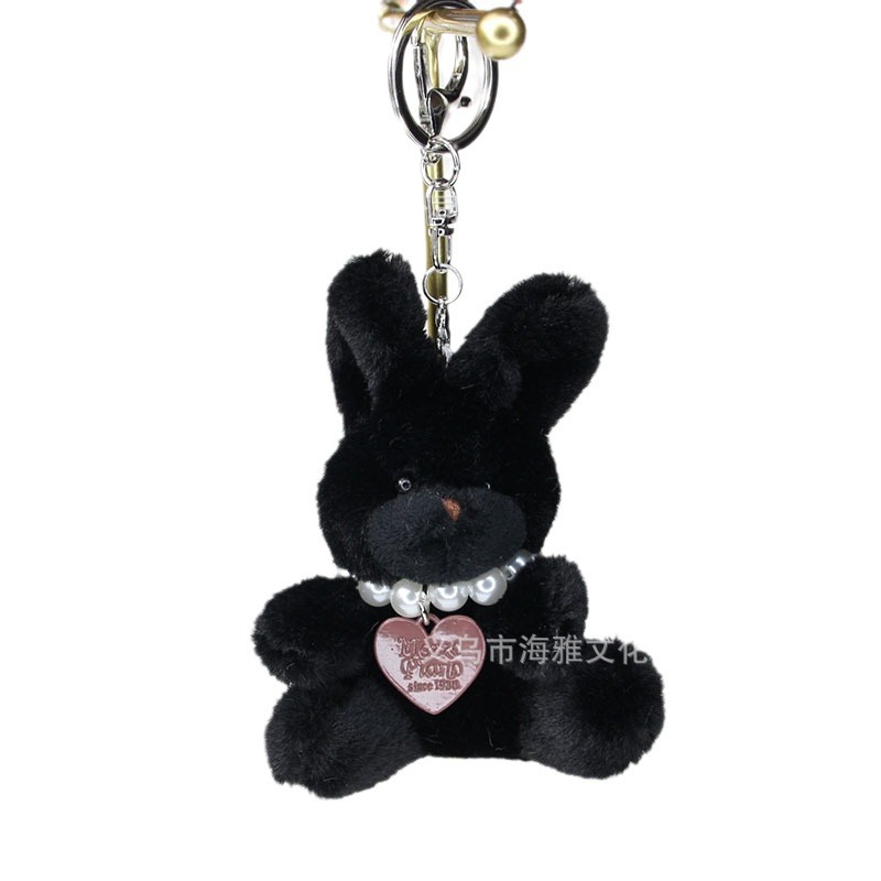 Estilo coreano creativo lindo conejo serie amor aleación perla lindo conejo teléfono móvil colgante coche adornos