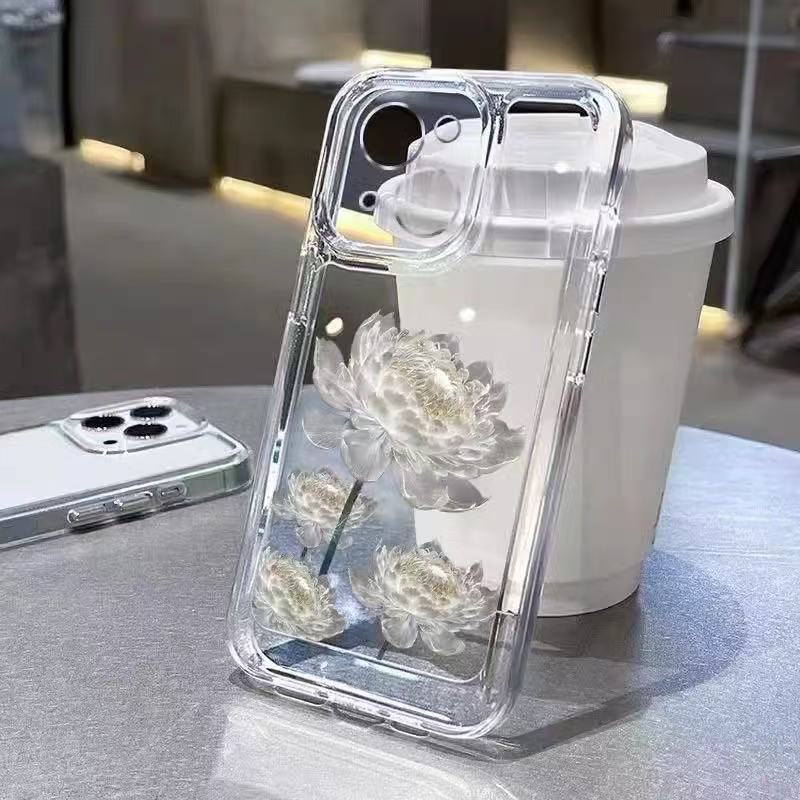 White Lotus Fresh Style iPhone 17 Phone Case iPhone 16 Pro Max Silicone 15/14/13 Full Protection Anti-Drop Xr White Lotus Fresh Style iPhone 17 Phone Case iPhone 16 Pro Max Silicone 15/14/13 Full Protection Anti-Drop Xr