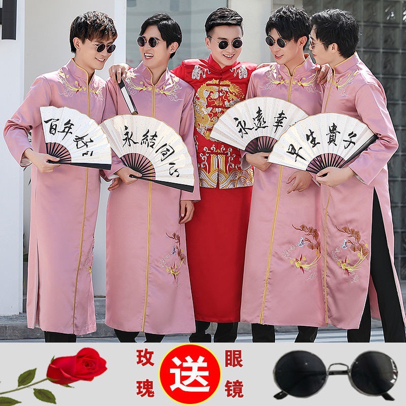Groomsman clothing Chinese style marry full dress Large Brother Tang costume Comic clothing ancient costume Mandarin jacket The gown Chinese style