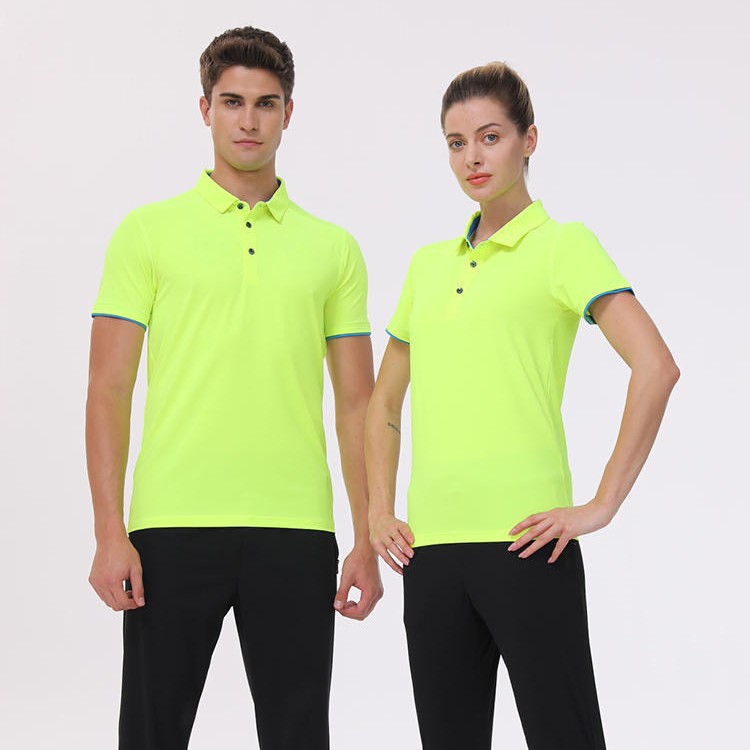 POLO pin imprimido logotipo de impresión2025 verano nuevo deportivo acondicionamiento físico ropa de trabajo bordada ropa de trabajo