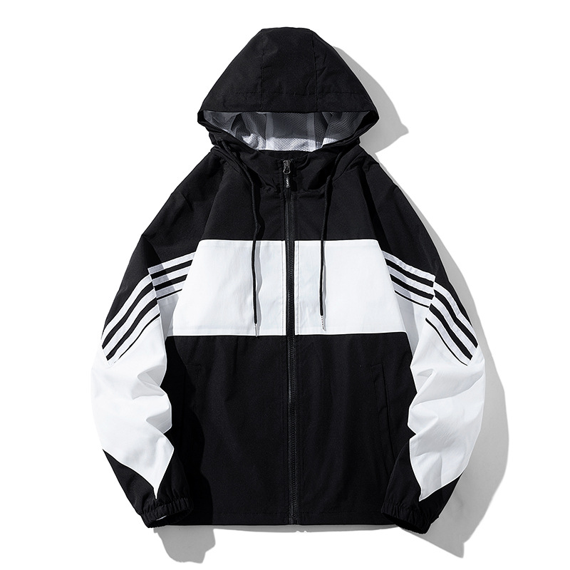 Chaqueta con Capucha al Aire Libre para Hombre de Poliéster Transpirable, A Prueba de Viento para Actividades al Aire Libre image 3
