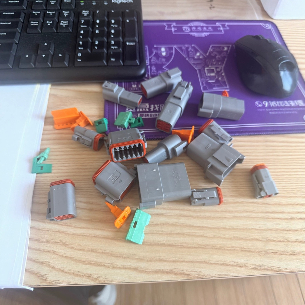 Glarks 6 Sets 2 3 4 6 8 12 Pin Sealed Gray Male and Female A