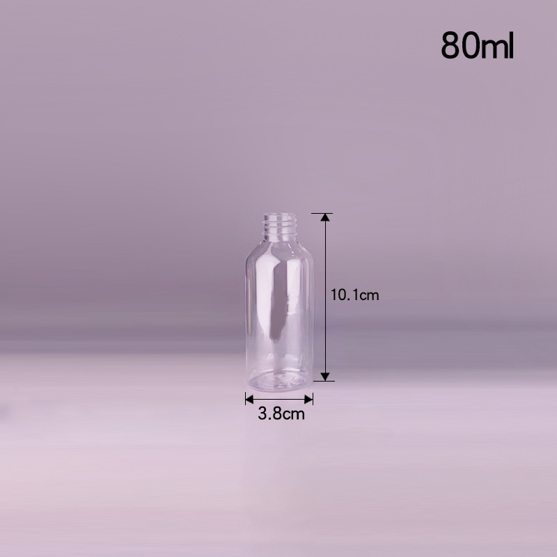 Botella transparente de 80 ml